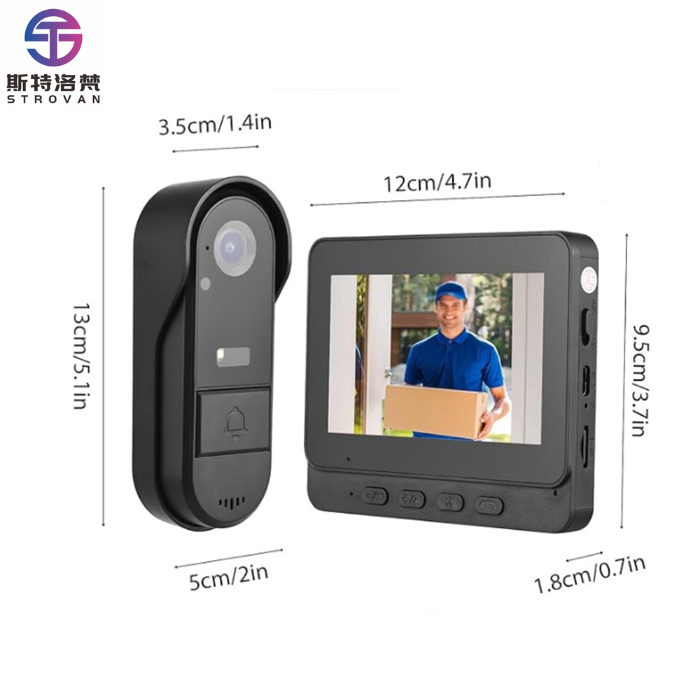 Smart Home Video Doorbell Installation - 4,3 İnç Akıllı Kapı Zili Sistemi,