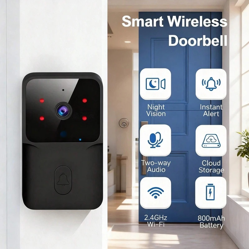 Smart Home Video Doorbell Installation - Akıllı WiFi Kablosuz Kapı Zili IR