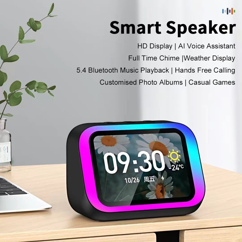 Smart Home System - AI Sesli Asistan Bluetooth Hoparlör RGB