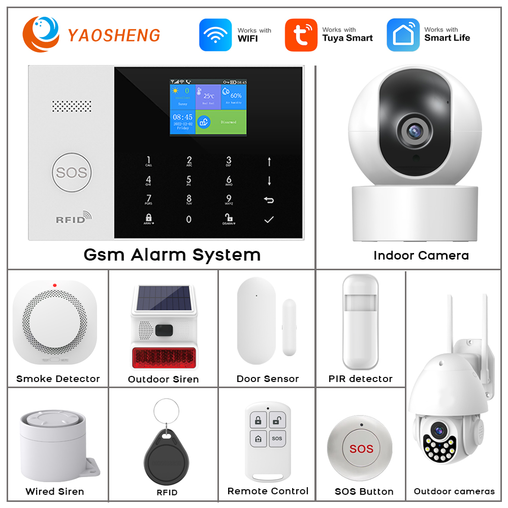 Home Automation Kit - 4G Alarm Sistemi Güvenlik Ev WIFI