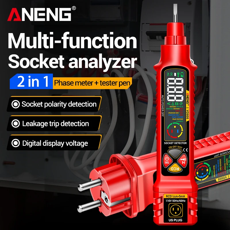 Home Automation Kit - Soket Devre Test Cihazı ANENG VD808