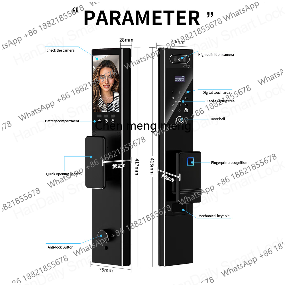 Handaily Parmak İzi Görüntülü  - Smart Home Video Doorbell Installation incelemesi ve fiyatı
