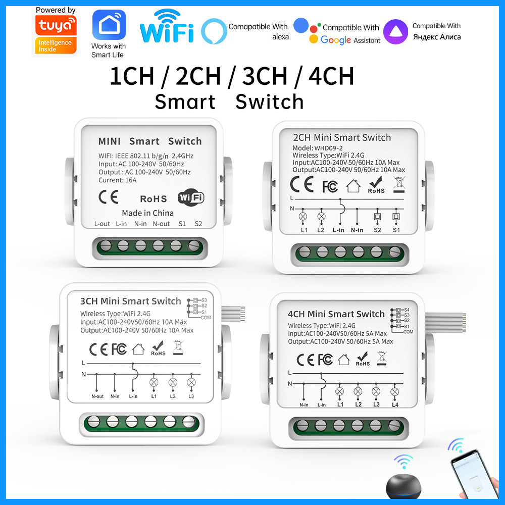 Tuya WiFi Akıllı Anahtar 1/2/3 - Smart Home Remote incelemesi ve fiyatı