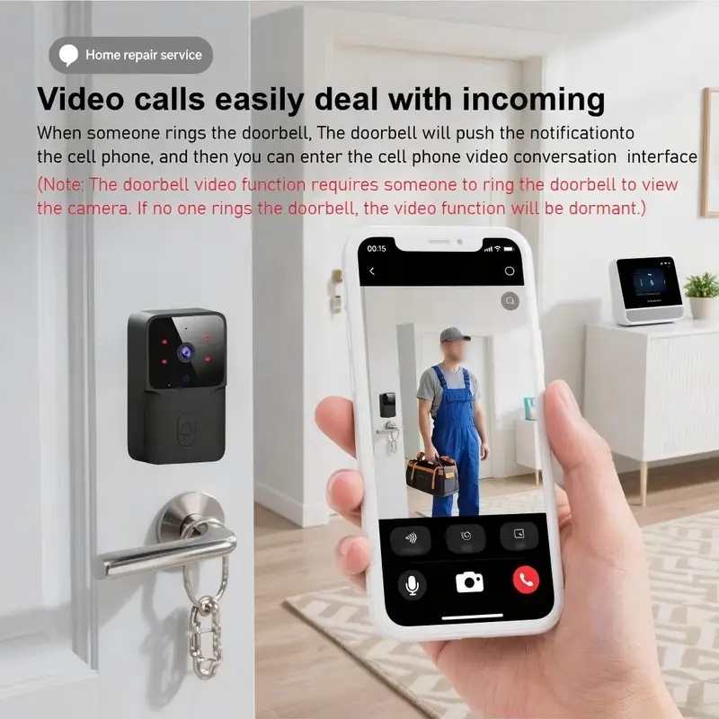 Akıllı WiFi Kablosuz Kapı Zili - Smart Home Video Doorbell Installation incelemesi ve fiyatı