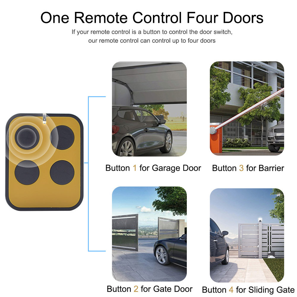 Çoklu frekans 280-868MHz garaj - Smart Garage Door Opener incelemesi ve fiyatı