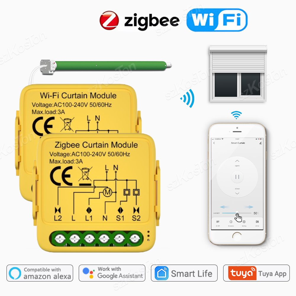 Tuya ZigBee WiFi akıllı perde  - Home Automation Kit incelemesi ve fiyatı