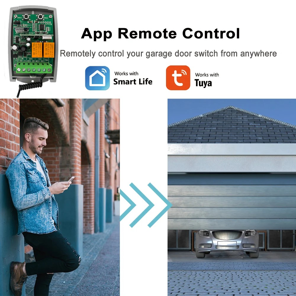 SCS SENTINEL denetleyici Tuya  - Smart Garage Door Opener incelemesi ve fiyatı