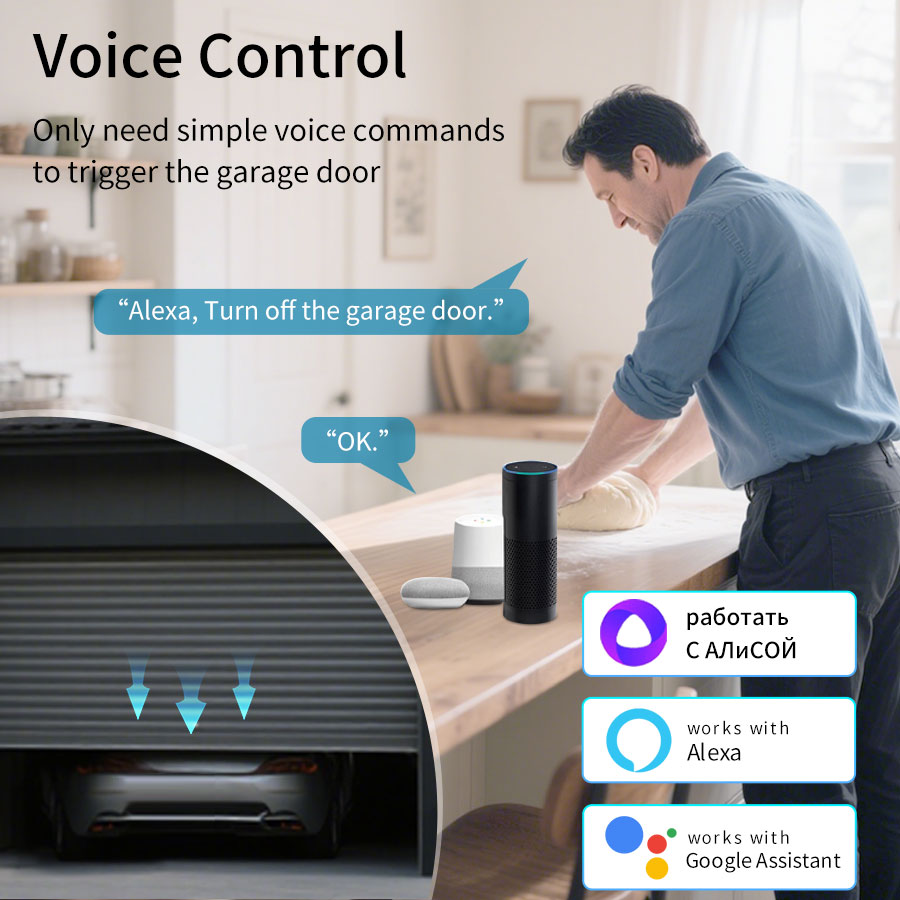 Tuya Akıllı WiFi veya Zigbee G - Smart Garage Door Opener incelemesi ve fiyatı
