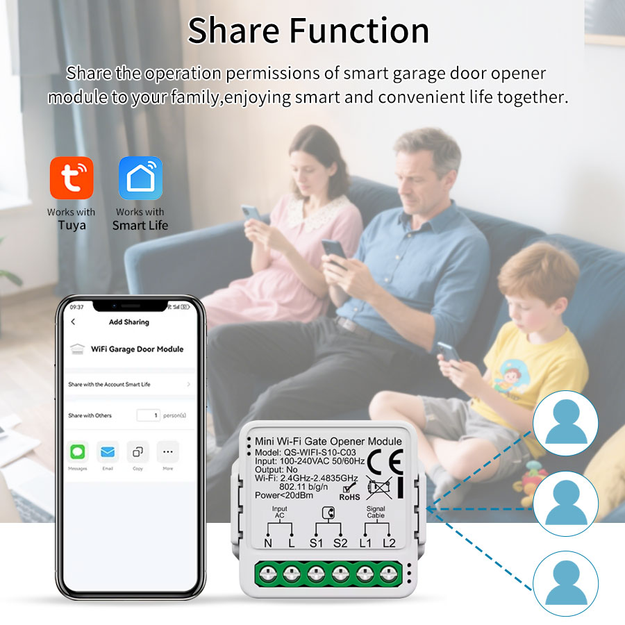 Tuya Akıllı WiFi veya Zigbee G - Smart Garage Door Opener incelemesi ve fiyatı