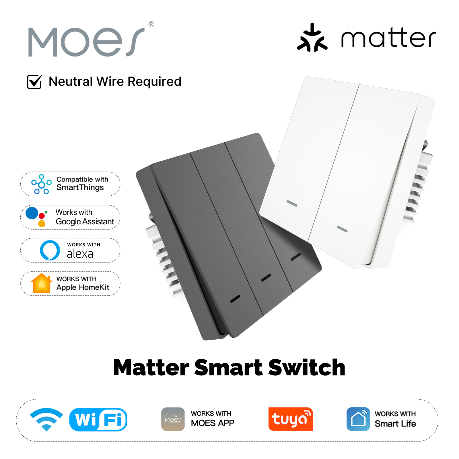 MOES Matter Tuya WiFi Akıllı I - Smart Home Iot incelemesi ve fiyatı