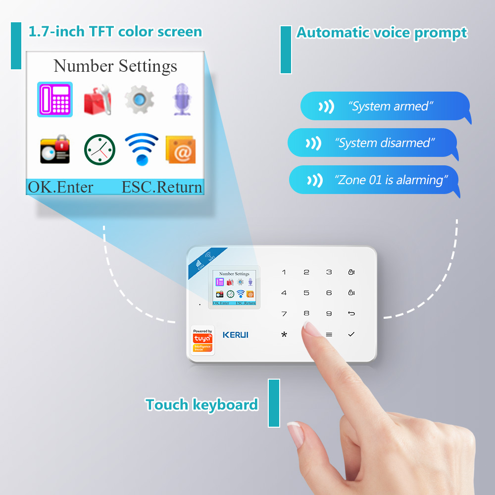KERUI W181 Alarm Sistemi Güven - Home Automation Kit incelemesi ve fiyatı