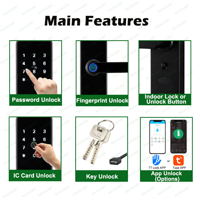 RAYKUBE K8 Akıllı Kapı Kilidi  - Smart Home Website incelemesi ve fiyatı