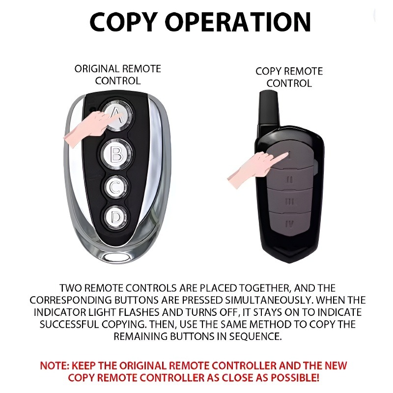 433MHz Kablosuz Otomatik Kopya - Smart Garage Door Opener incelemesi ve fiyatı