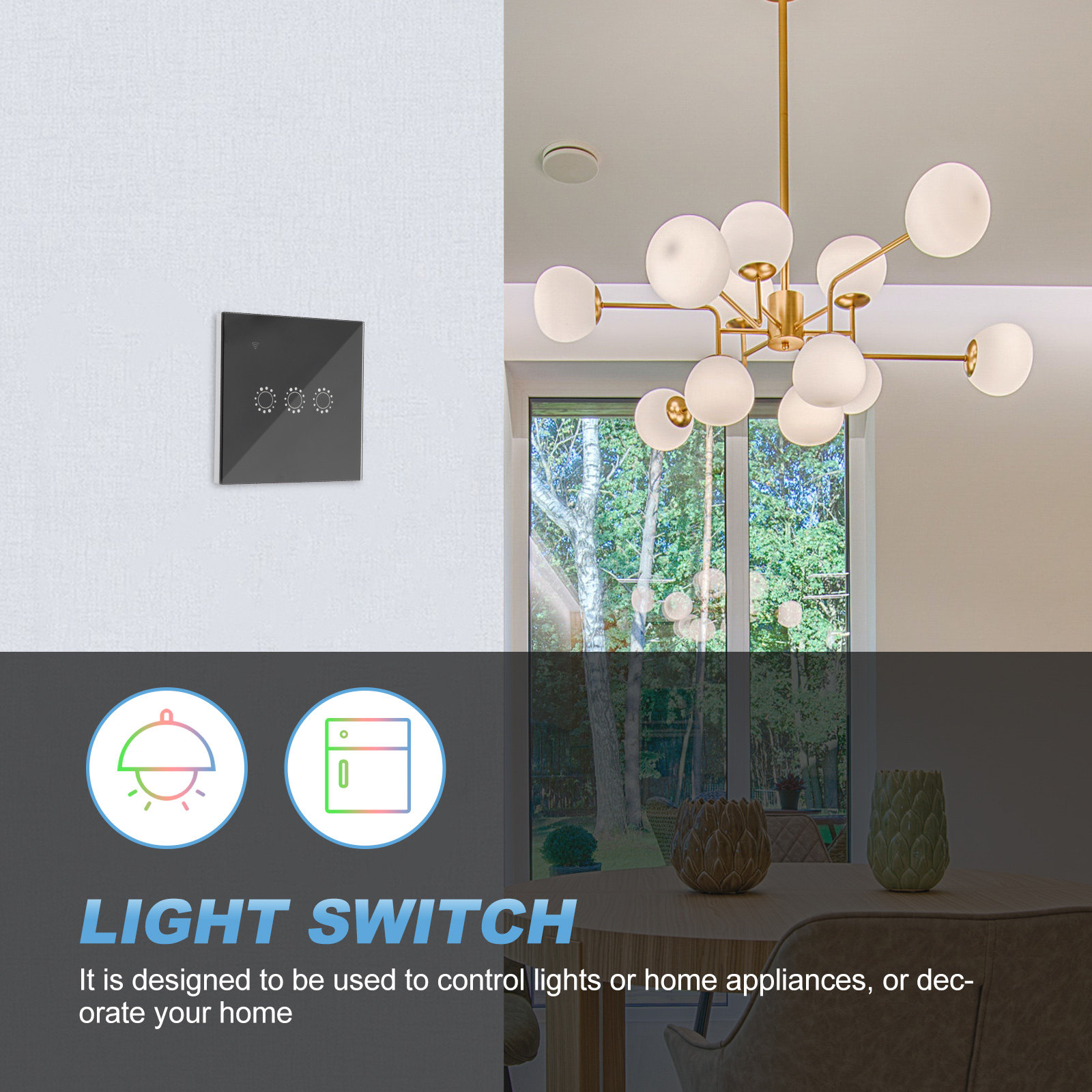 Kablosuz WiFi Dokunmatik Anaht - Smart Home Control Panel incelemesi ve fiyatı