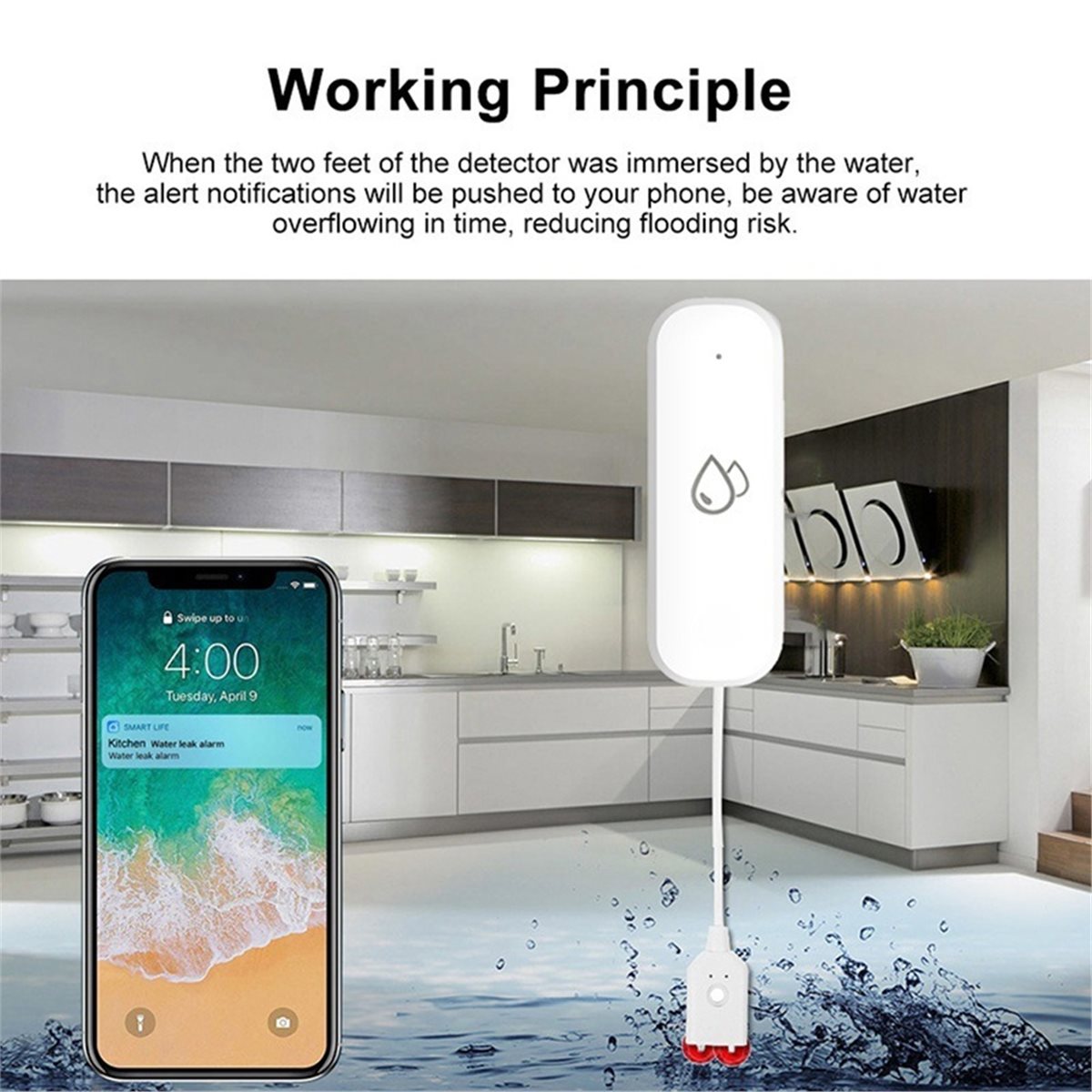Uyumlu ZigBee Su Sızıntısı Sen - Smart Home Tuya incelemesi ve fiyatı